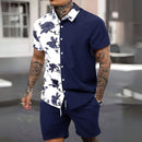 Conjunto Masculino Camisa e Shorts de Alta Qualidade - Tropical Caribbean - Dom Conrado