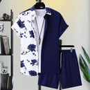 Conjunto Masculino Camisa e Shorts de Alta Qualidade - Tropical Caribbean - Dom Conrado