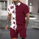 Conjunto Masculino Camisa e Shorts de Alta Qualidade - Tropical Caribbean - Dom Conrado