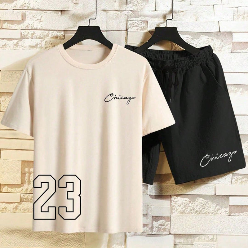 Conjunto Masculino Camiseta e Bermuda StreetWear - Chicago - Dom Conrado