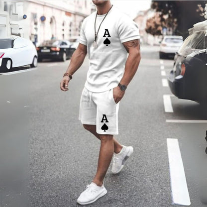 Conjunto Masculino Shorts e Camiseta Prime - Baralho Espada - Dom COnrado
