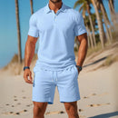 Conjunto Masculino de Alta Qualidade - Camisa Polo e Shorts - Sean - Dom Conrado