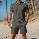 Conjunto Masculino de Alta Qualidade - Camisa Polo e Shorts - Sean - Dom Conrado