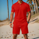 Conjunto Masculino de Alta Qualidade - Camisa Polo e Shorts - Sean - Dom Conrado