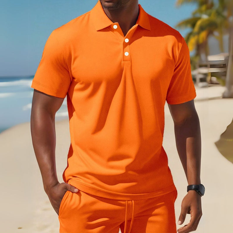 Conjunto Masculino de Alta Qualidade - Camisa Polo e Shorts - Sean - Dom Conrado
