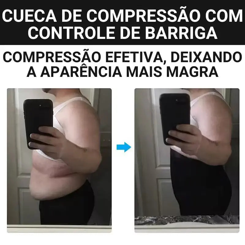 Cueca de Compressão Masculina AlfaCompress - Transforme Seu Abdômen e Postura