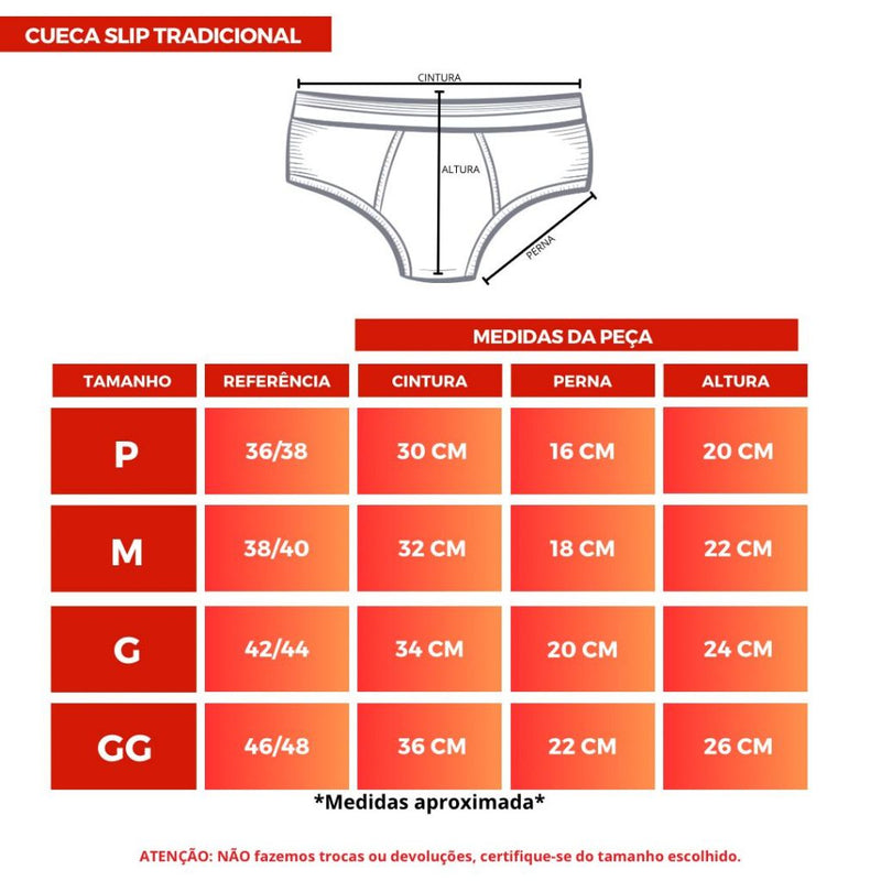 Cueca Masculina Algodao – Kit com 5 ou 10 Unidades | Conforto e Respirabilidade | Dom Conrado