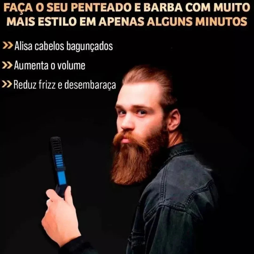 Chapinha Prancha Modelador e Alisador de Cabelo e Barba Masculino - Kaype Store