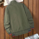 Jaqueta Corta Vento Masculina Plus Size Dupla Face com Zíper Thomas