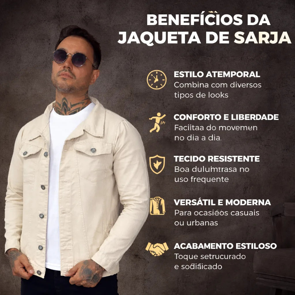 Jaqueta Masculina de Sarja - Chopper | Dom Conrado