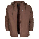 Jaqueta Sarja Masculina Forrada com Capuz Removível - Modelo Strike - Dom Conrado