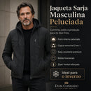 Jaqueta Sarja Masculina Peluciada com Capuz Removível - Hoddy