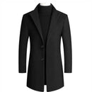 Jaqueta Sobretudo Slim Masculino Textura Lã - Modelo Kendrick - Dom Conrado