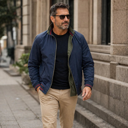 Jaqueta Corta Vento Masculina Reversível - Perona | Dom Conrado