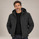 Jaqueta -Sarja -Masculina- Peluciada- com -Capuz- Removível- Dom Conrado