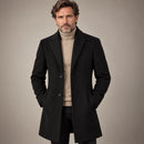 Jaqueta Sobretudo Slim Masculino Textura Lã - Modelo Kendrick