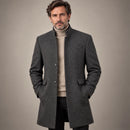 Jaqueta Sobretudo Slim Masculino Textura Lã - Modelo Kendrick