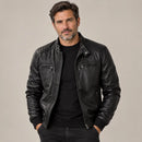 Jaqueta de Couro Masculina Slim Fit - Vinsmoke