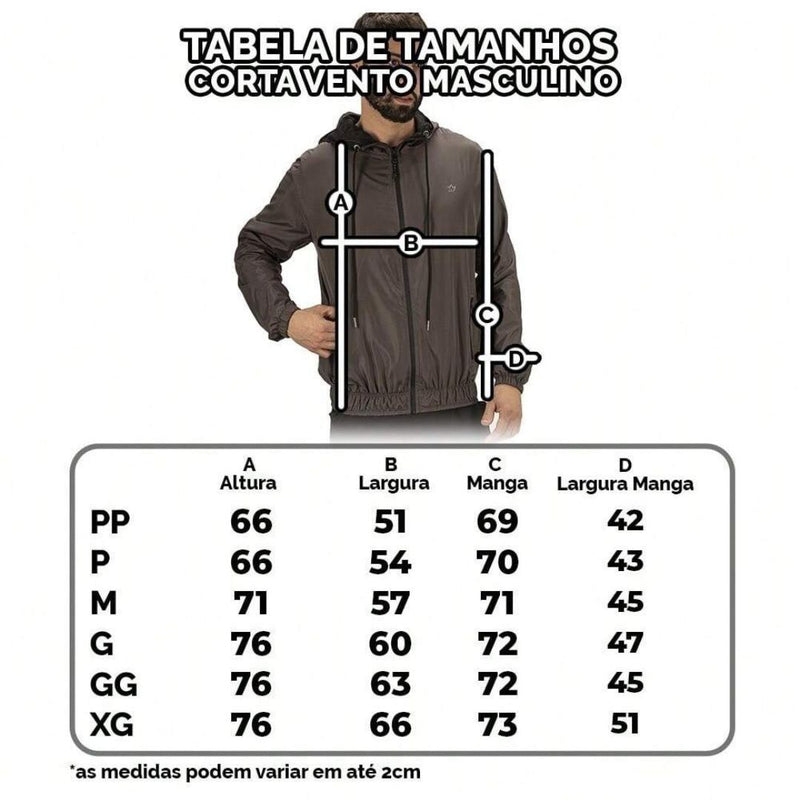 Jaqueta Corta Vento Masculina Lorran - Dom Conrado