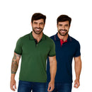 Kit 2 Camisas Polo Masculina Slim 100% Algodão - Dom Conrado