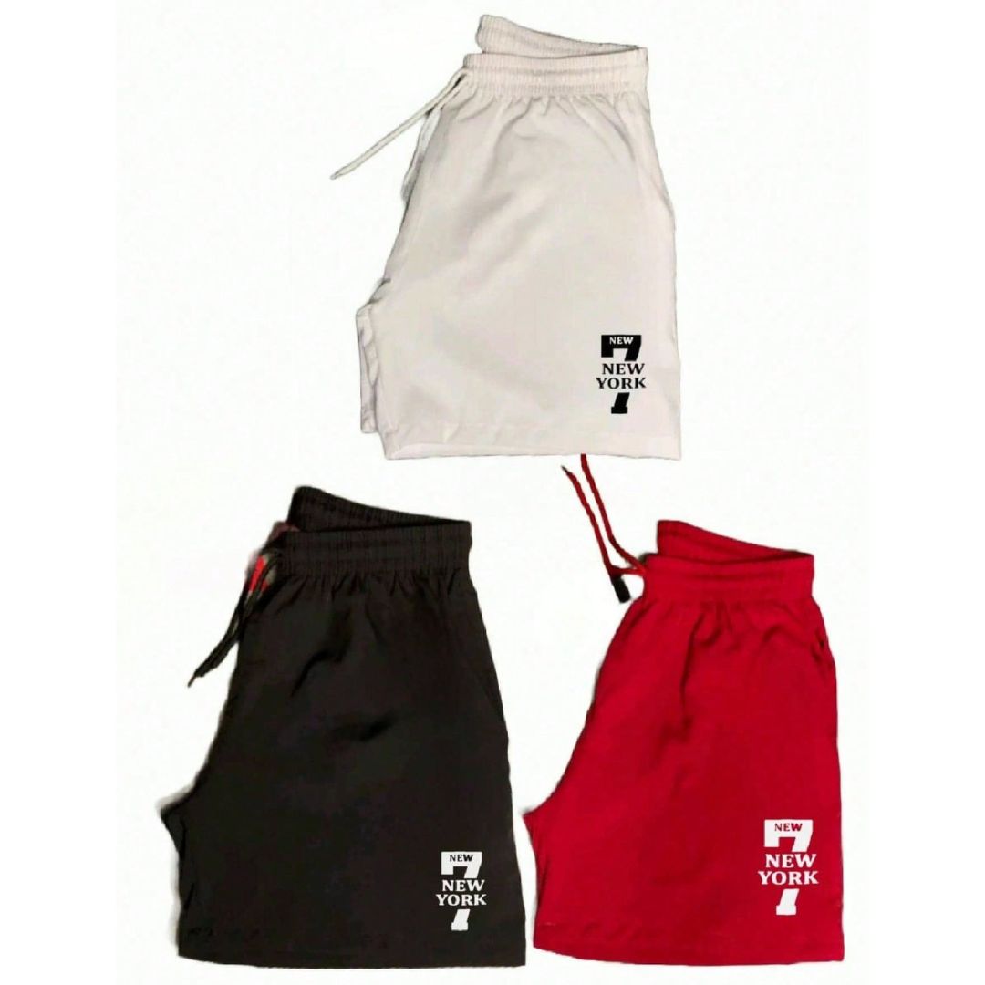 Kit 3 Shorts Tactel Masculino - New York | Dom Conrado