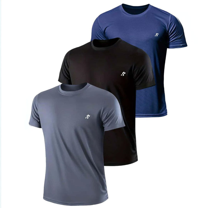 Kit 3 Camisetas Dry Fit Masculina Manga Curta - Dom Conrado