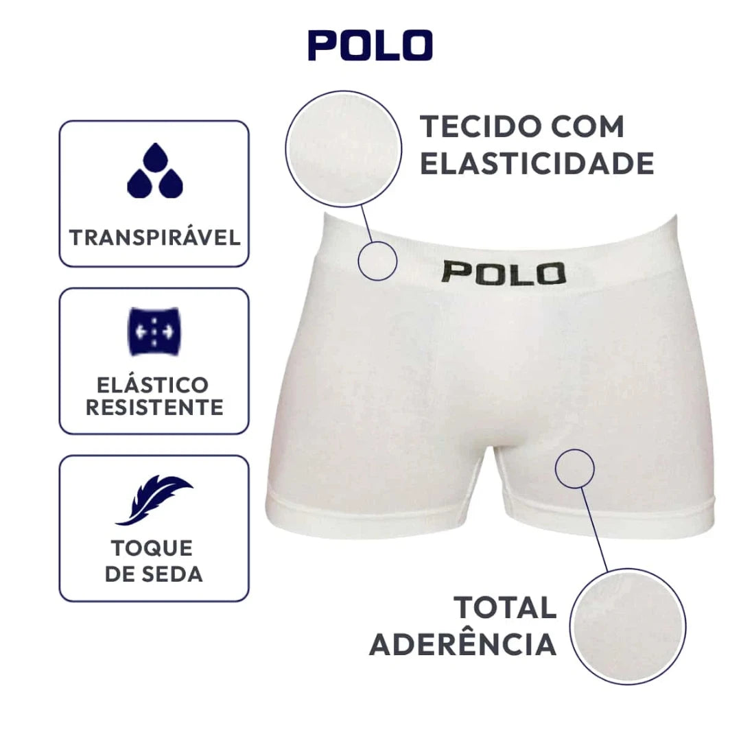 Kit 3 Cuecas Polo Boxer Microfibra - Polo Star -Dom Conrado