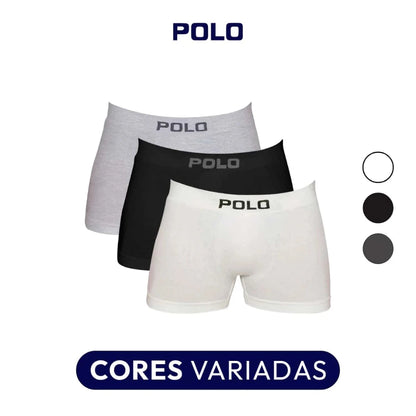 Kit 3 Cuecas Polo Boxer Microfibra - Polo Star -Dom Conrado