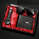 Kit Relógio, Carteira e Óculos de Sol Masculino - Giorgio