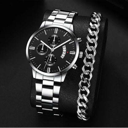 Kit Relogio Masculino de Alta Qualidade e Pulseira  - Dom Conrado