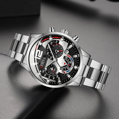Kit Relogio Masculino de Alta Qualidade e Pulseira  - Dom Conrado