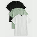 Kit com 3 Camisas Masculinas Caneladas de Alta Qualidade - Dom Conrado