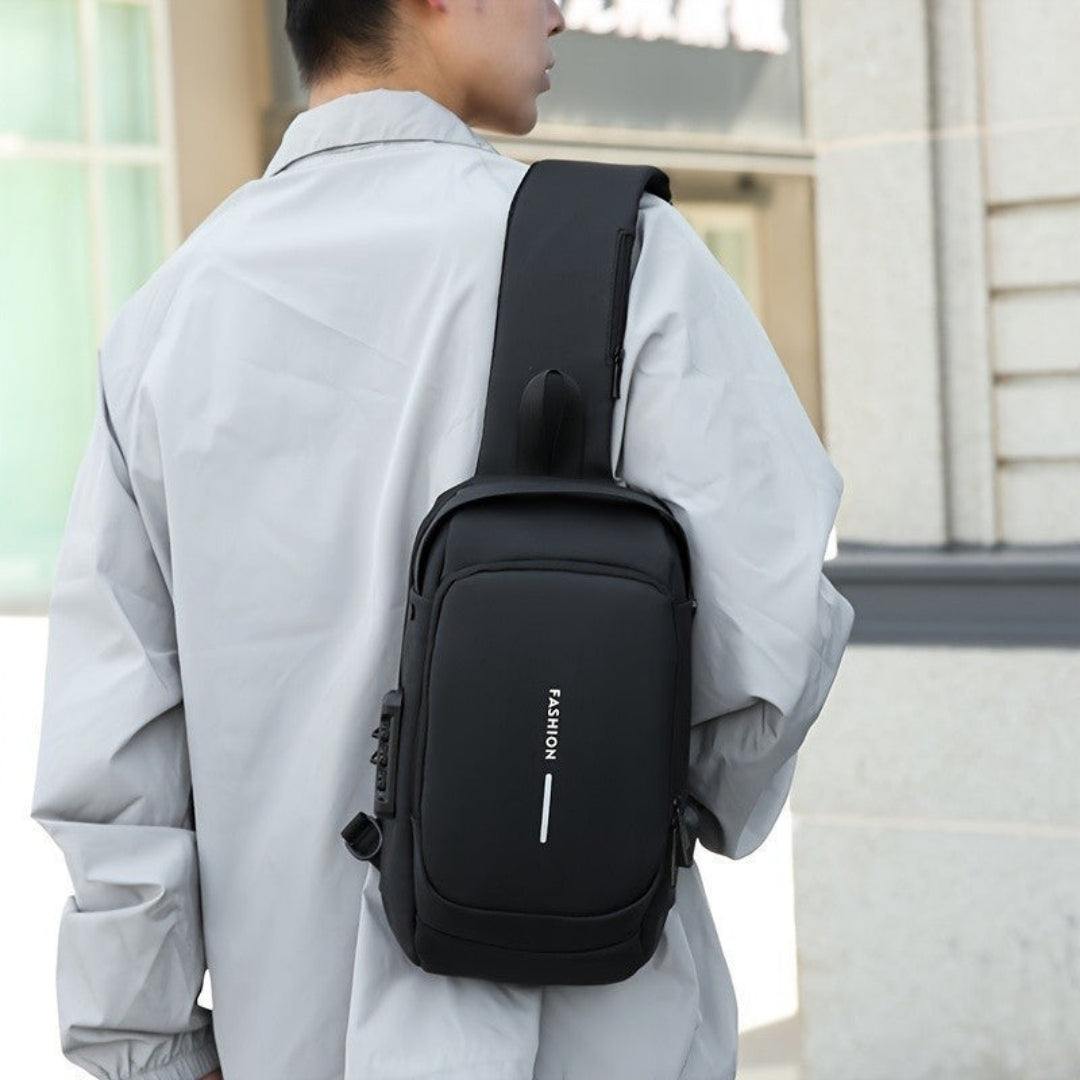 Mochila De Peito Masculina Resistente à Água Com Trava - Oblivion - Dom Conrado