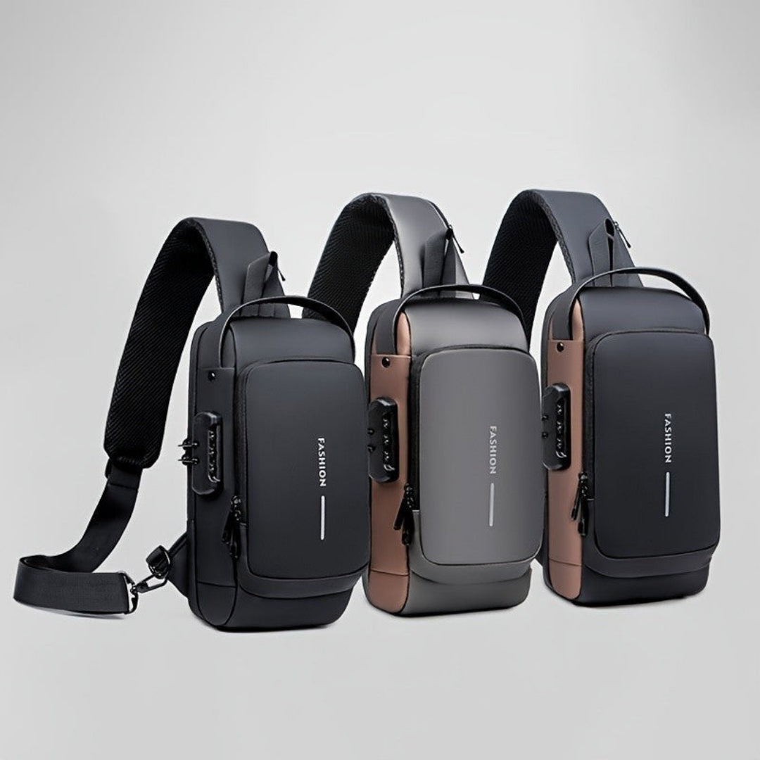 Mochila De Peito Masculina Resistente à Água Com Trava - Oblivion - Dom Conrado