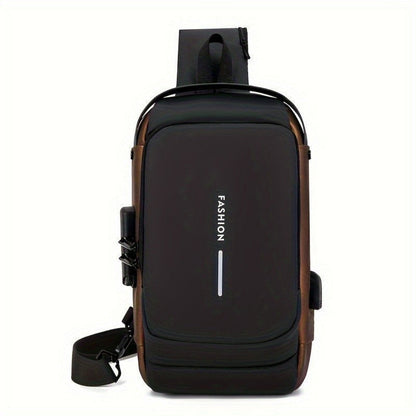 Mochila De Peito Masculina Resistente à Água Com Trava - Oblivion - Dom Conrado