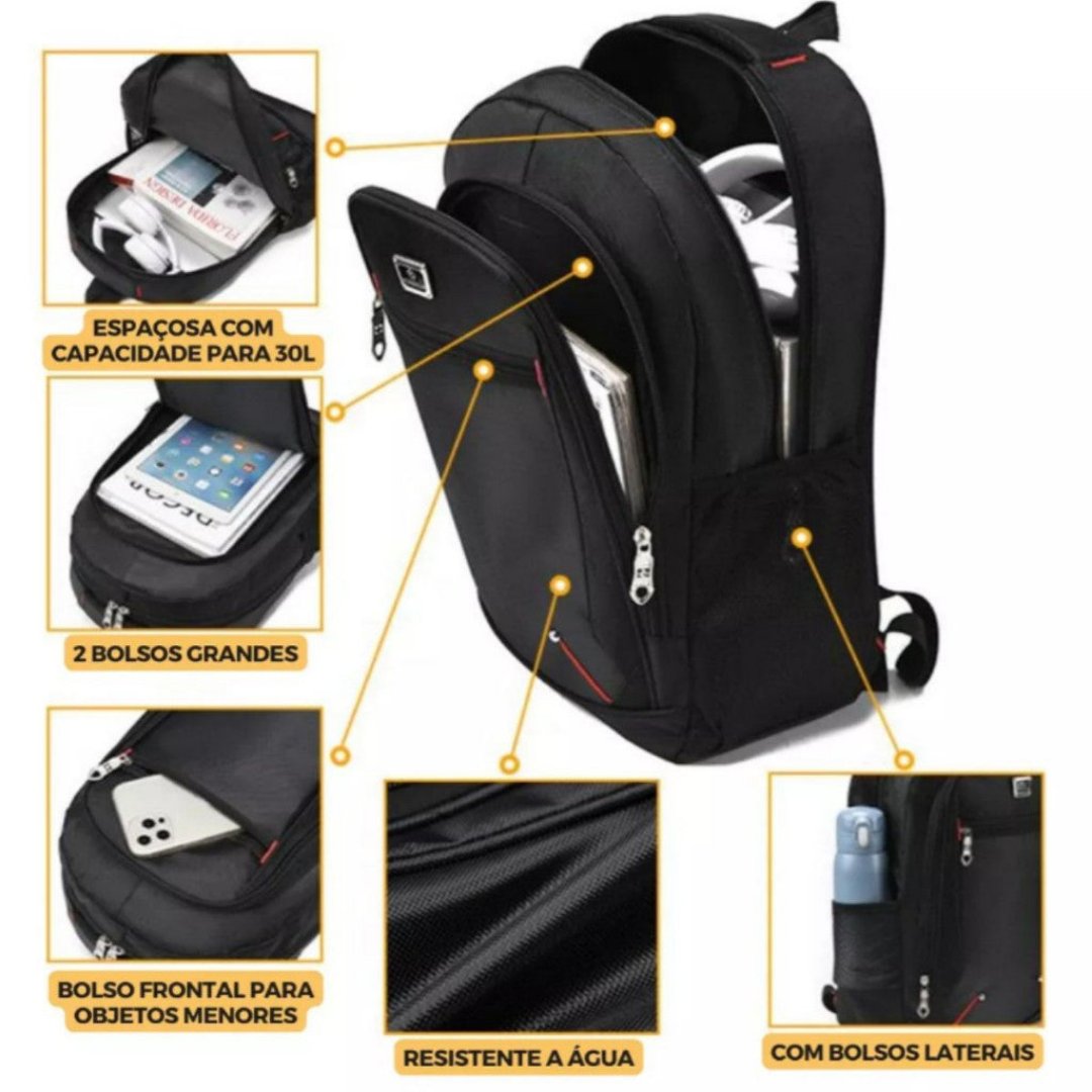 Mochila Mala Reforçada Notebook Impermeável - Dom Conrado