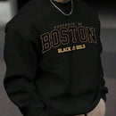 Moletom Masculino Preto- Boston | Dom Conrado