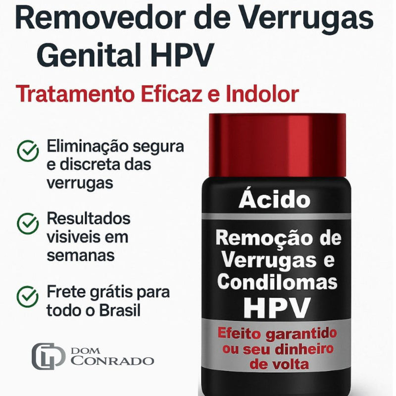 Removedor Original de Verrugas Genital HPV 2,5ml