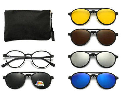 Oculos de Sol Masculino Magnetico Polarizado 6 em 1 - Dom Conrado
