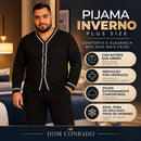 Pijama Inverno Masculino Conjunto Plus Size