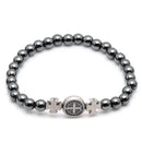 Pulseira Masculina São Bento Em Pedra De Hematita - Dom Conrado