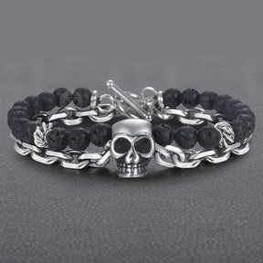 Pulseira Masculina Skull Steel - Dom Conrado