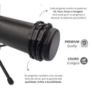 Pulseira Masculina de Couro - Forca, Foco e Fe - Dom Conrado