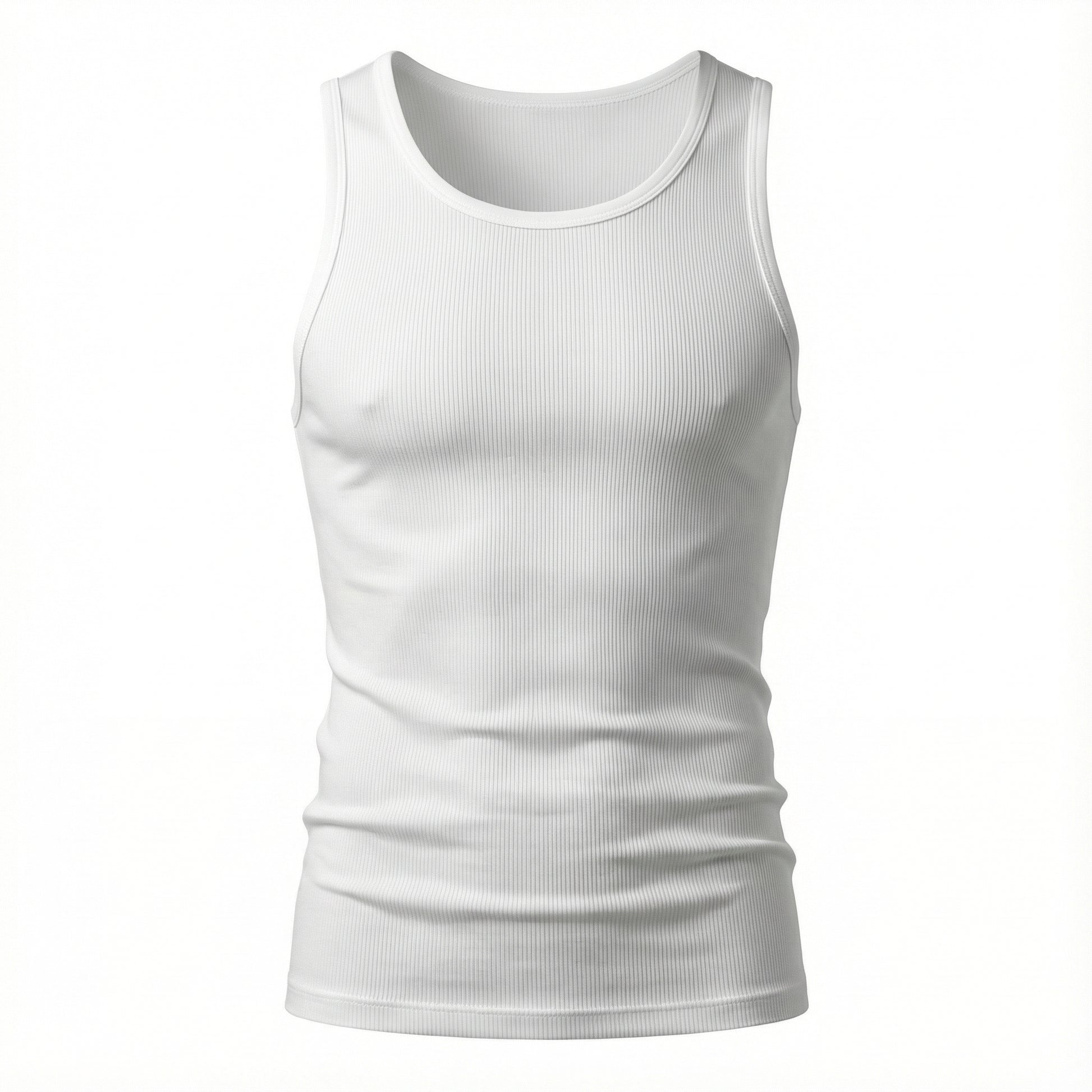 Regata Americana Masculina Canelada Slim - Modelo Brooklyn - Dom Conrado
