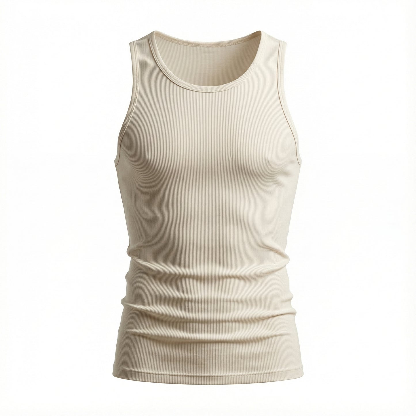 Regata Americana Masculina Canelada Slim - Modelo Brooklyn - Dom Conrado