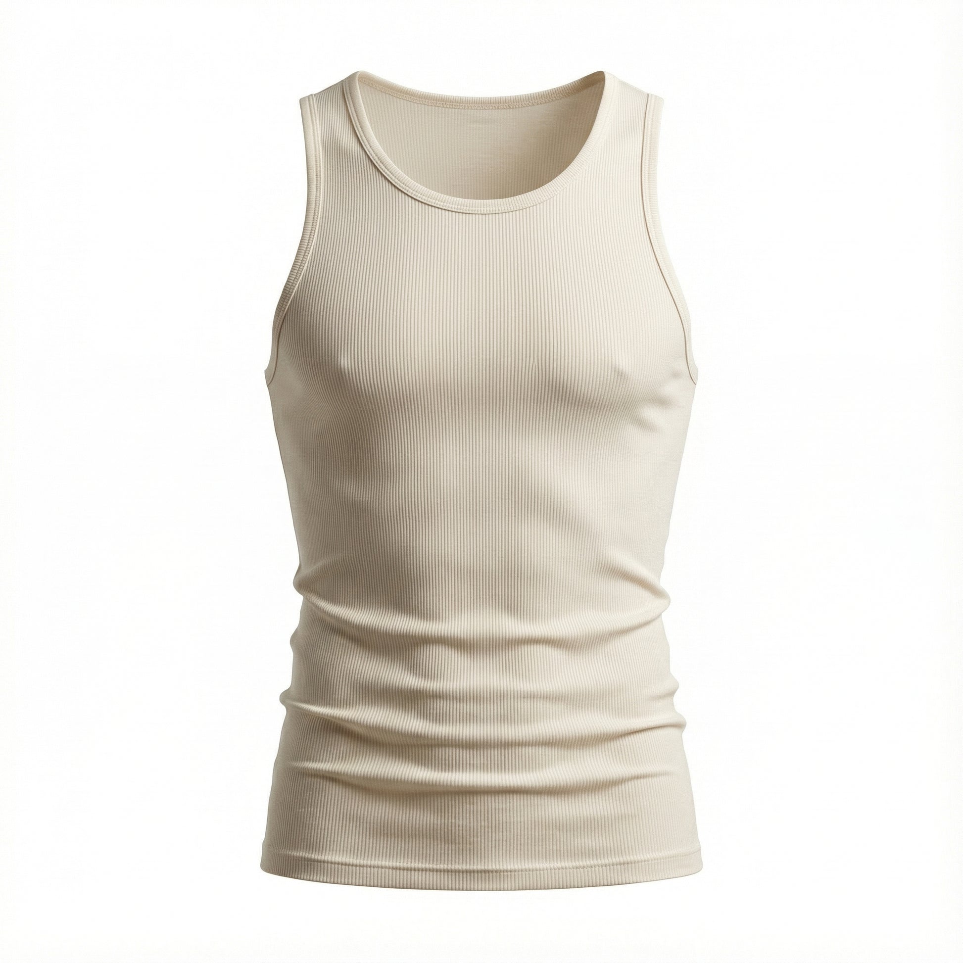 Regata Americana Masculina Canelada Slim - Modelo Brooklyn - Dom Conrado