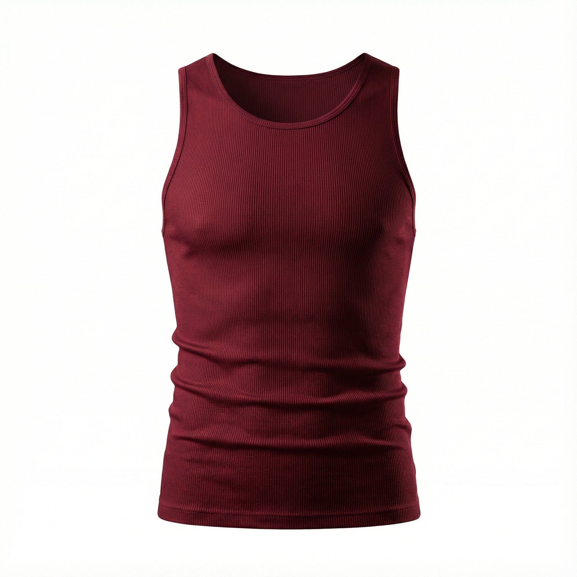 Regata Americana Masculina Canelada Slim - Modelo Brooklyn - Dom Conrado
