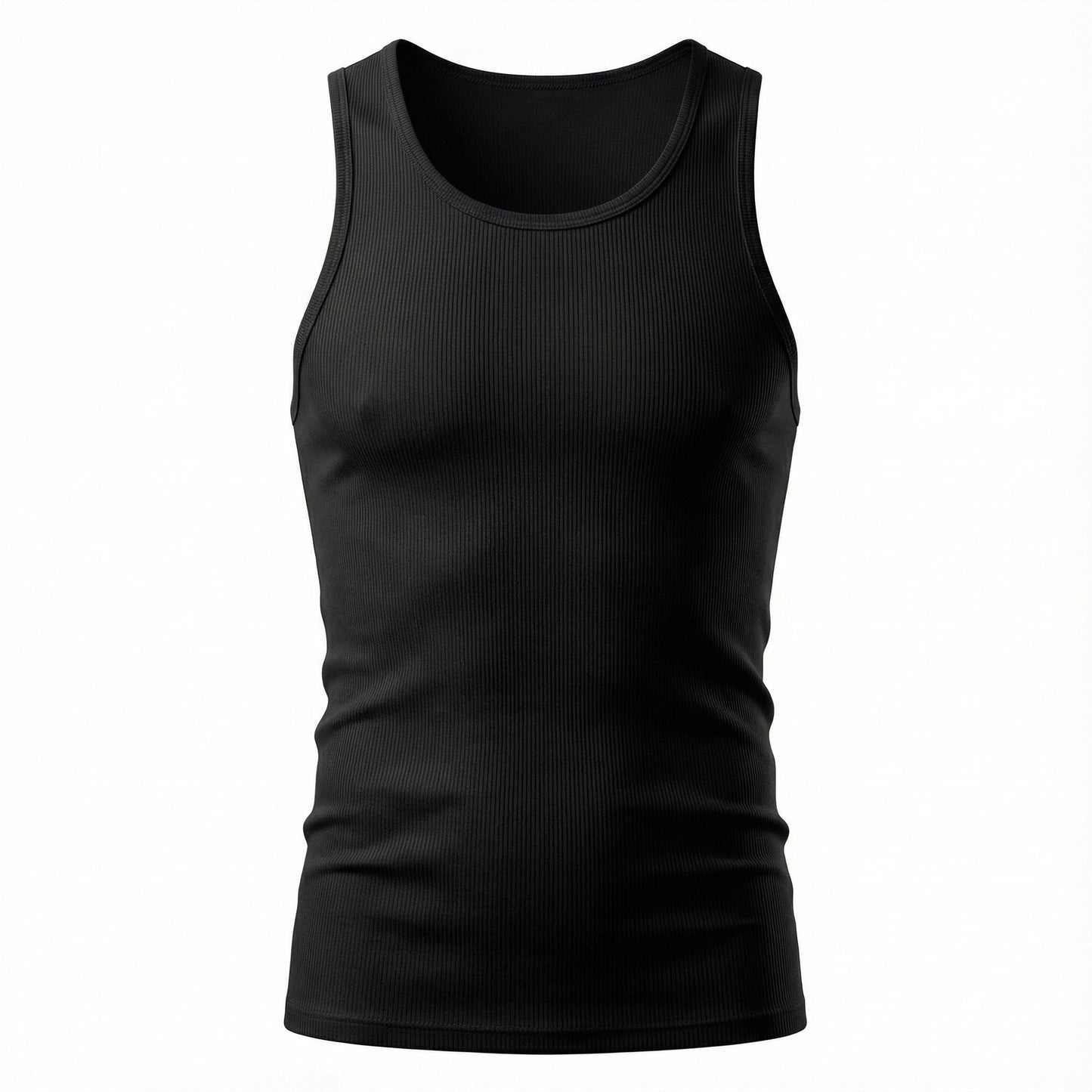 Regata Americana Masculina Canelada Slim - Modelo Brooklyn - Dom Conrado
