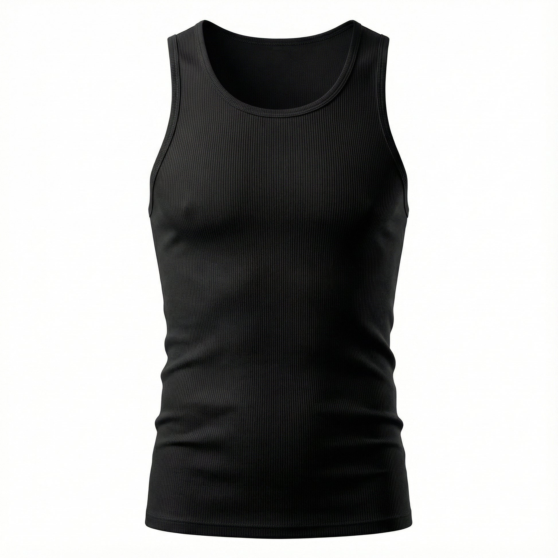Regata Americana Masculina Canelada Slim - Modelo Brooklyn - Dom Conrado