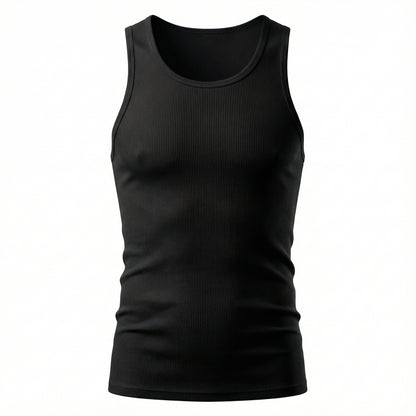 Regata Americana Masculina Canelada Slim - Modelo Brooklyn - Dom Conrado